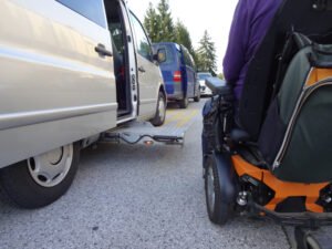 Wheelchair on holiday transportation